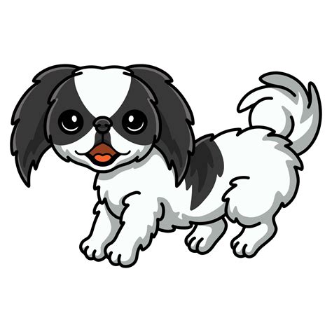 Cute japanese chin dog cartoon 16834729 Vector Art at Vecteezy