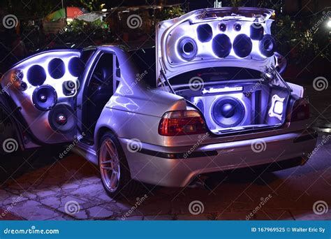 BMW Car with Sound Speakers at Spades Auto Motor Show Editorial Image ...