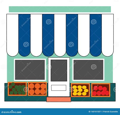 Fruit Shop , Vector or Color Illustration Stock Vector - Illustration ...