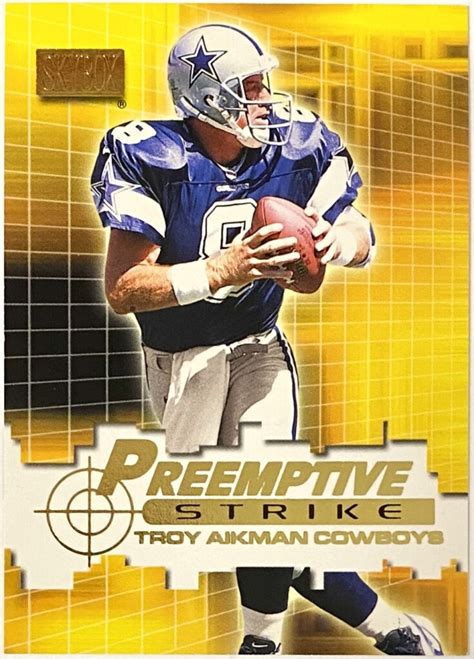 Troy Aikman 2000 Topps Finest Dallas Cowboys Football Card – KBK Sports