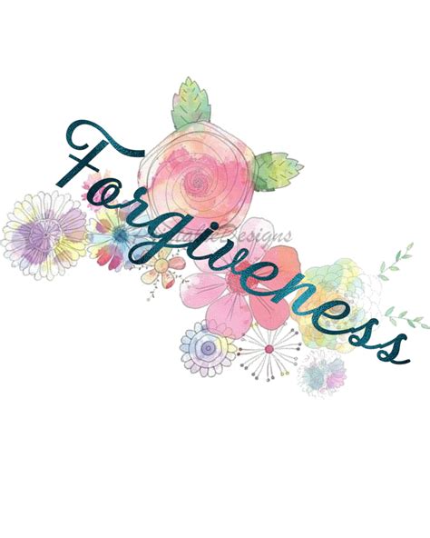 Forgiveness Printable Design Art JPG files PNG | Etsy | Word wall art ...