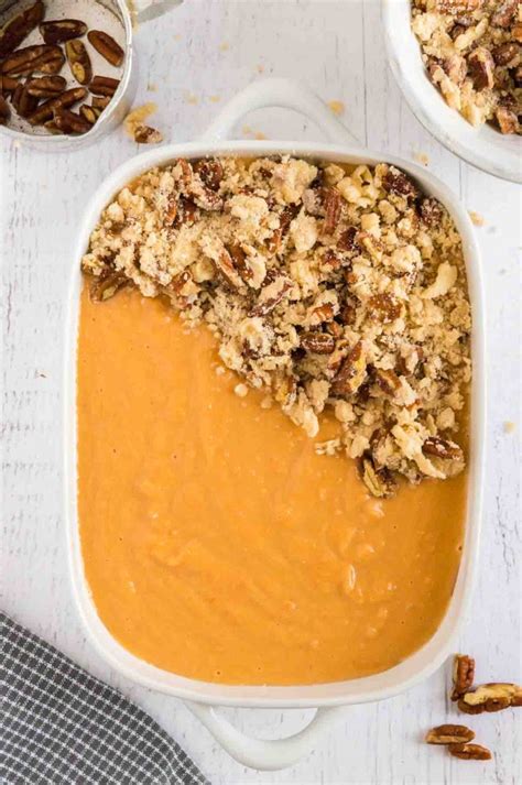 Sweet Potato Casserole with Canned Yams - West Via Midwest