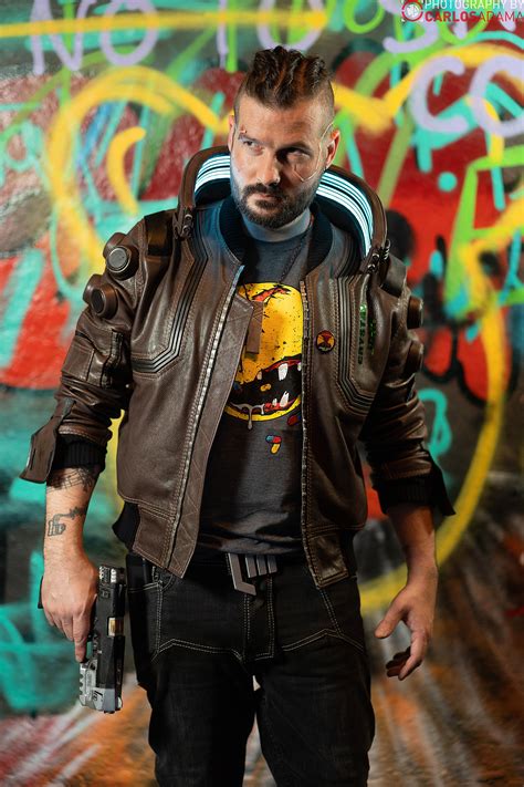 You wanted to see what my Cyberpunk Samurai jacket looked like on a person; well, here you go ...