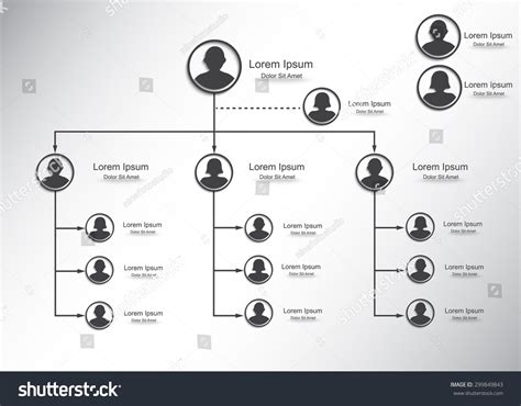 Male Female Symbols Organizational Chart Infographics Stock Vector ...