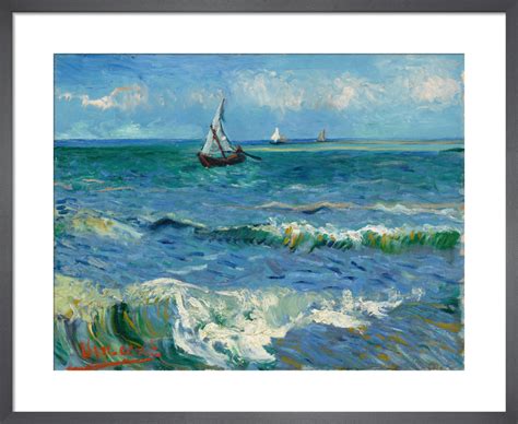 Seascape near Les Saintes-Maries-de-la-Mer, 1888 Art Print by Vincent ...