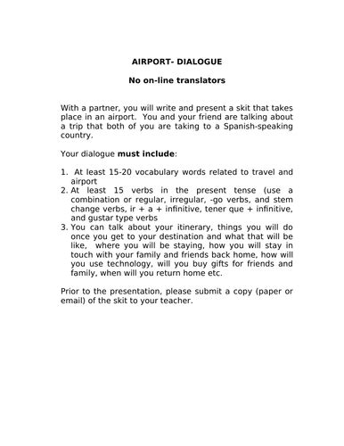 Airport conversation | Teaching Resources