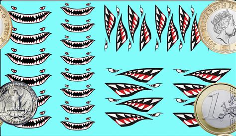 Generic Markers - Shark Teeth Nose Art for Assault & Heavy Meks ...