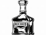 Rum Bottle Outline Vector Alcohol Glass Line Icon Clipart Clip Cartoon  sketch template