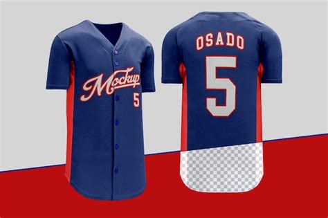 Premium PSD | Baseball jersey mockup