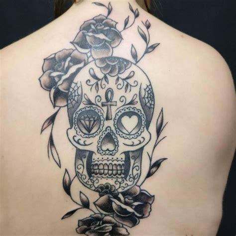 105 Best Sugar Skull Tattoo - Designs & Meaning | Mexican skull tattoos, Skull tattoo design ...