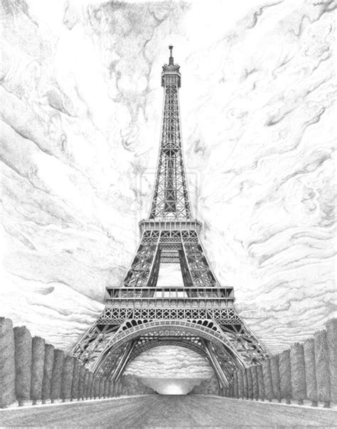 Eiffel Tower Drawing - How to Draw the Eiffel Tower Step by Step