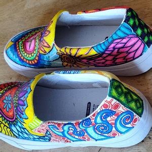 Painted Shoes. Sharpie Shoes. Art Shoes. Skater Shoes. Flying Heart ...