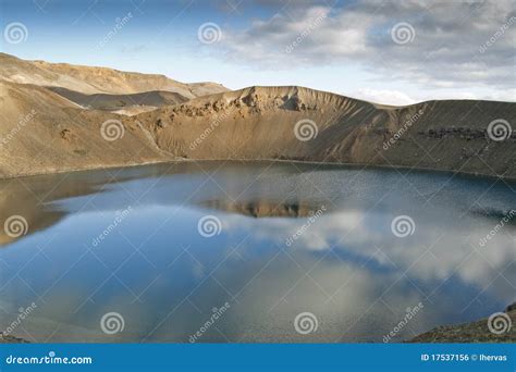 Viti volcano (Iceland) stock photo. Image of climber - 17537156