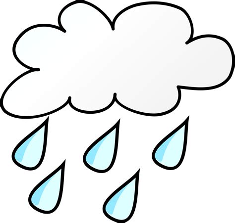 Cartoon Rain Cloud Clip Art - Rainy Weather Clip Art - (2400x2285) Png ...