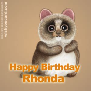 Happy Birthday Rhonda Free e-Cards