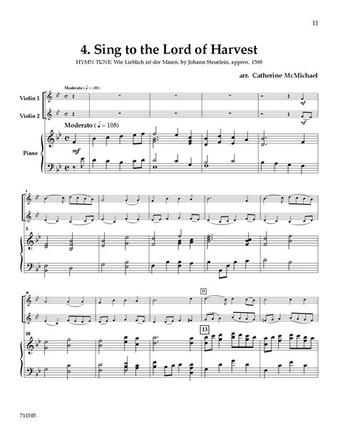 Hymns of Thanksgiving (Violin Duet with | J.W. Pepper Sheet Music