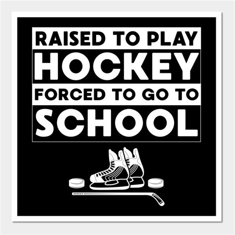 Motivational Hockey Wall Art Print for Young Players | Hockey Inspiration