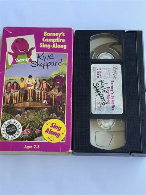 BARNEY - BARNEYS Campfire Sing-Along (VHS, 1990) vintage enfants ...