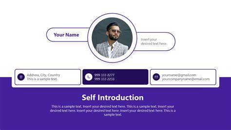 Creative Self Introduction Slide Template for PowerPoint - SlideModel