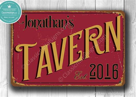 Customizable TAVERN SIGN Pub Sign Custom Tavern Sign | Etsy