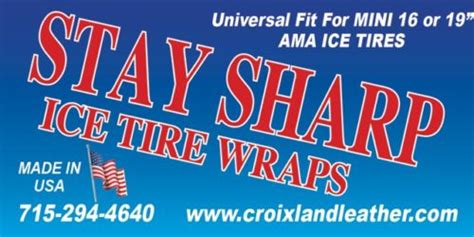 Stay Sharp Mini Ice Tire Wraps (pair) – Croixland Leather Works
