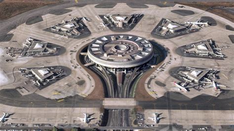 Charles de Gaulle airport Terminal 1 - Paris - 3D model by Drones Imaging (@dronesimaging ...