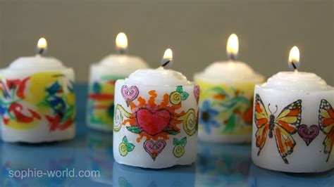 How to Make Personalized Art Candles | Sophie's World - YouTube