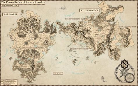 [No Spoilers] *UPDATED* Map of Eastern Exandria, created my me using Wonderdraft. : criticalrole