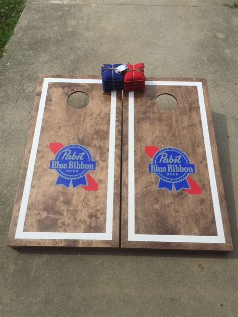 Custom Cornhole Boards with bagsRegulation | Etsy | Pabst blue ribbon, Personalized fathers day ...
