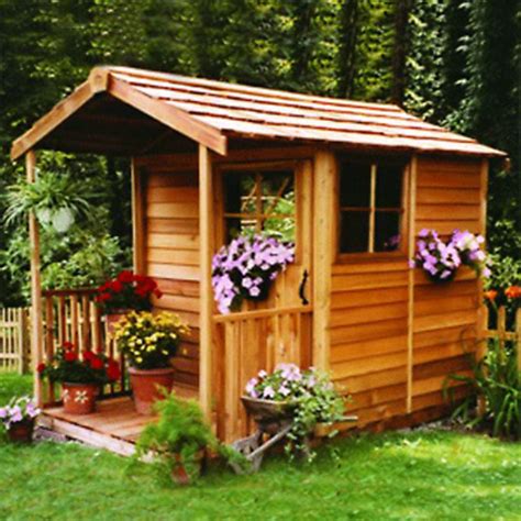 Cedar Shed 6 x 12 ft. Gardeners Delight Potting Shed - GD612 | Cedar ...