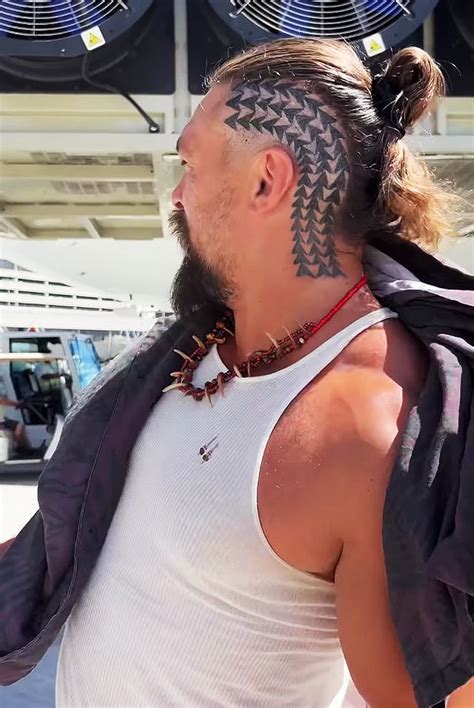 Jason Momoa Reveals New Head Tattoo After Shaving His Famous Hair Off