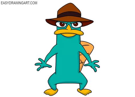 How to Draw Perry the Platypus - Easy Drawing Art