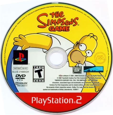 The Simpsons Game (2007) box cover art - MobyGames