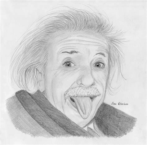 Albert Einstein Drawing by M Valeriano - Pixels