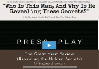 The Great Heist Review (Revealing the Hidden Secrets) | Online Zero to Hero