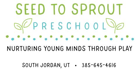 Newsletter - Seed to Sprout Preschool
