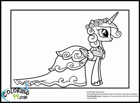 Free My Little Pony Coloring Pages Princess Cadence Wedding, Download Free My Little Pony ...