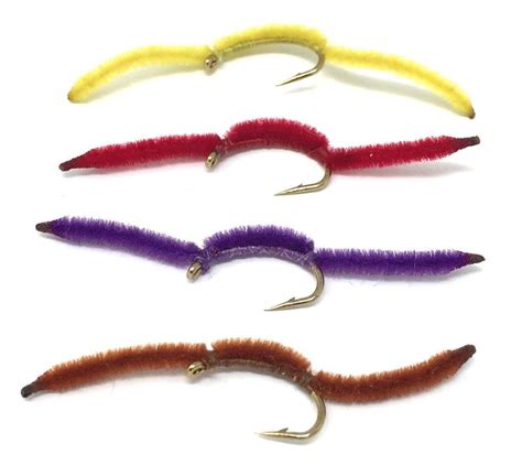 San Juan Worm Flies 4 Color Variety - 16 Count - Walmart.com - Walmart.com