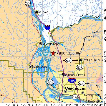 Ridgefield, Washington (WA) ~ population data, races, housing & economy