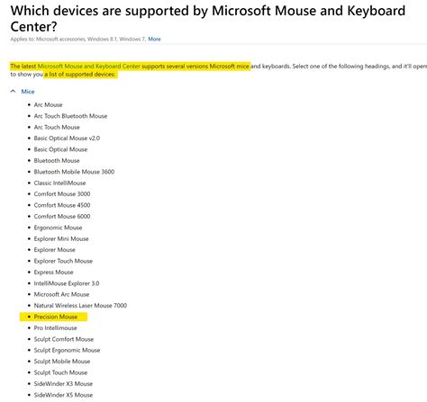 Microsoft Mouse and Keyboard Center won't recognize a Microsoft ...