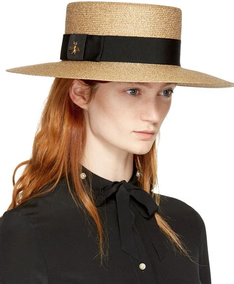 Gucci - Gold Straw Alba Hat | Gucci, Gucci outfits, Women