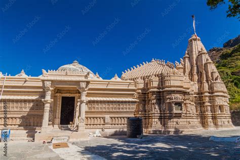 Jain temple at Girnar Hill, Gujarat state, India Stock Photo | Adobe Stock