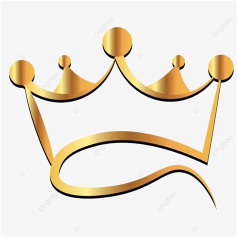 Gold King Crown Transparent Vector Design Free Download, King Crown ...