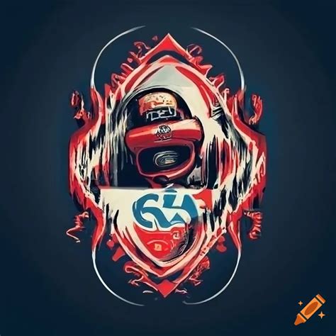 Vintage racing logo artwork