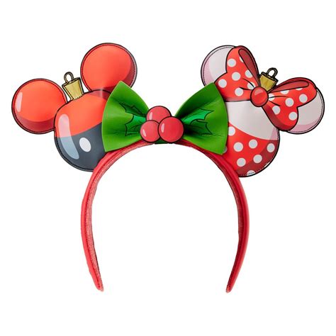 Mickey Mouse and Minnie Mouse Ornaments Ears Headband