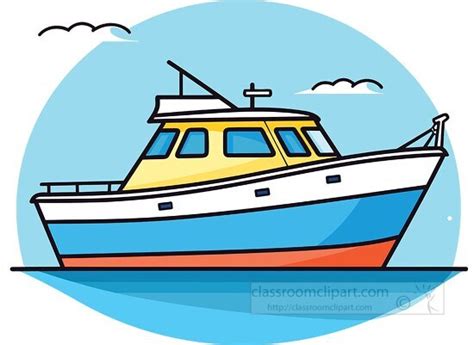 Boats and Ships Clipart-small leisure boat clip art