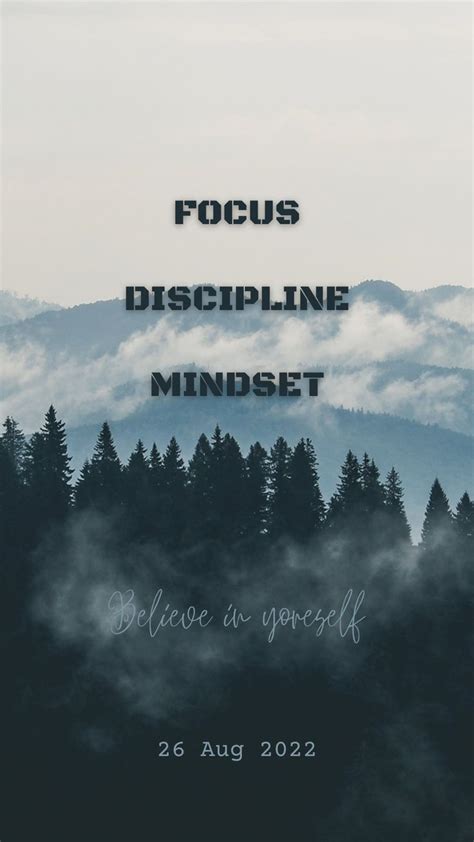 Focus Discipline Mindset Quotes Wallpaper | Discipline quotes ...