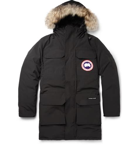 Canada Goose Citadel Coyotetrim Parka Jacket in Black for Men | Lyst