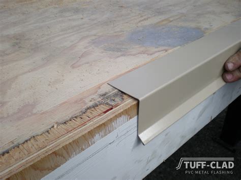 Tuff Clad PVC Metal Flashing for Vinyl Decking by Tufdek