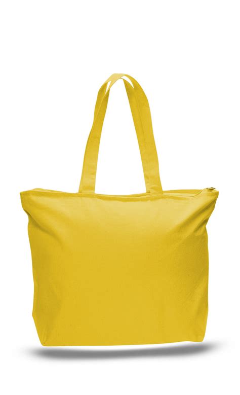 Canvas Tote Bags with Zipper, Heavy Canvas Zippered Tote Bag